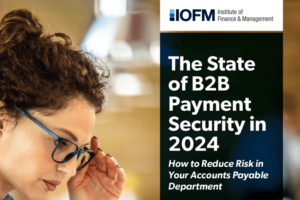 cover of iofm avidxchange b2b payment security ebook