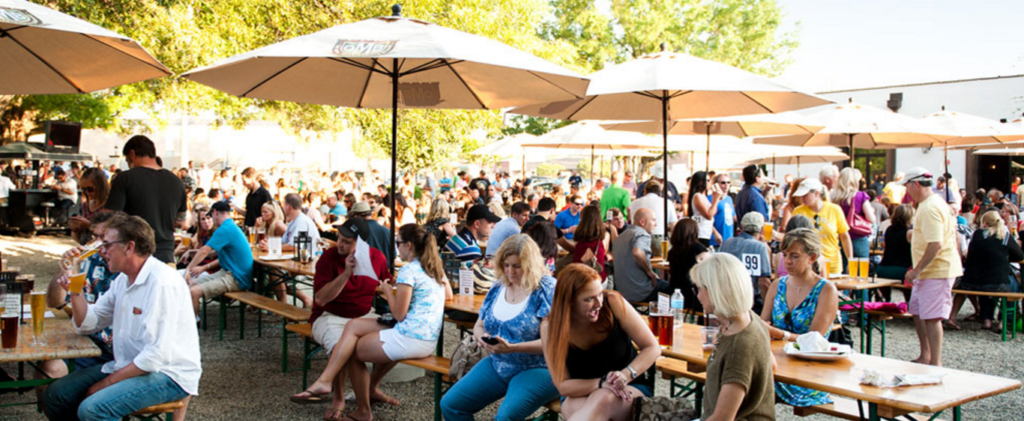 crowd of people at festival