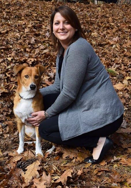 photo of Jessica with her dog