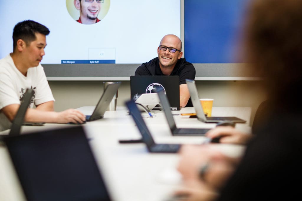 Professionals in a meeting