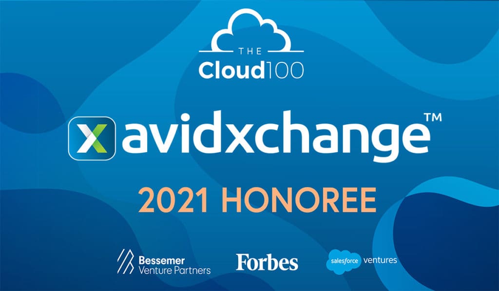 AvidXchanged is 2021 honoree for Forbes Cloud 100 award.