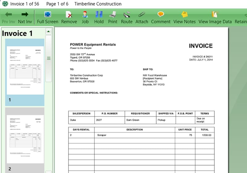 Timberscan Screenshot