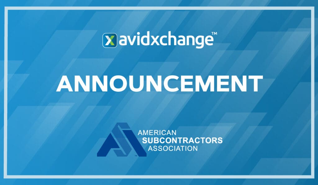 Announcement AvidXchange and ASA