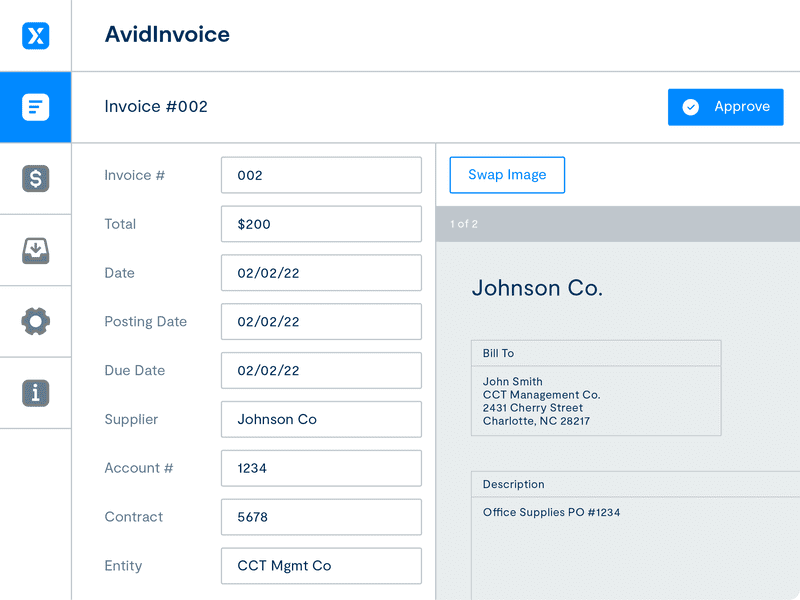 AvidInvoice invoice automation software