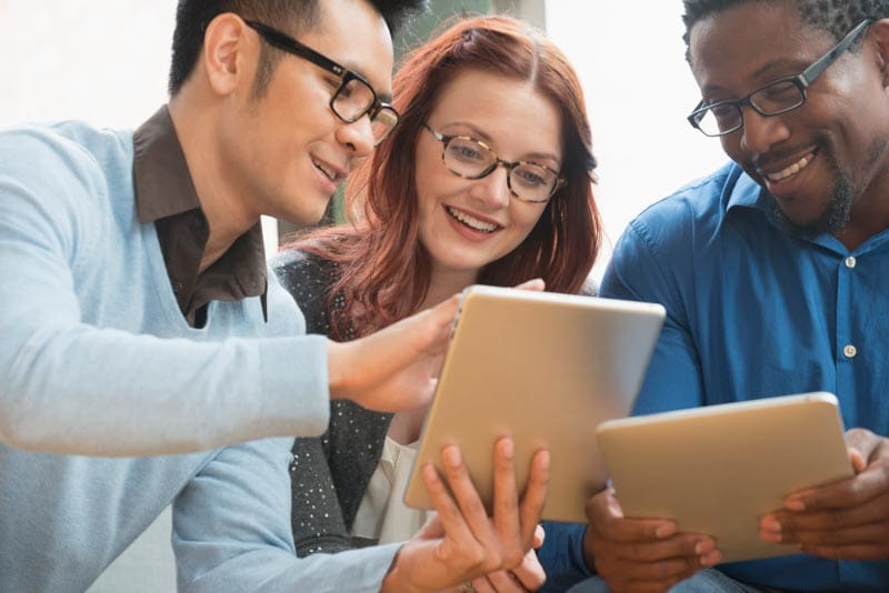 Group of diverse young professionals