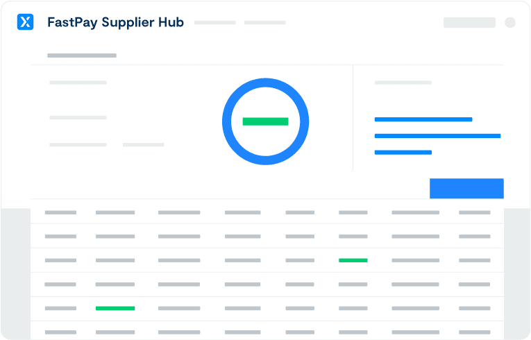 supplier hub software screen
