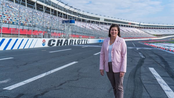 sara grafals at charlotte motor speedway