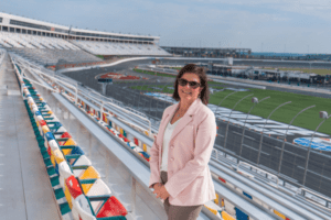 sara grafals at charlotte motor speedway