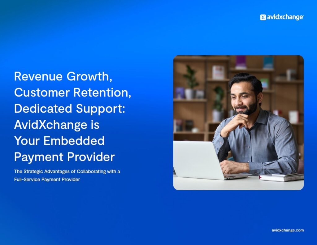 Cover of AvidXchange eBook on choosing an embedded payment provider for ERP platforms