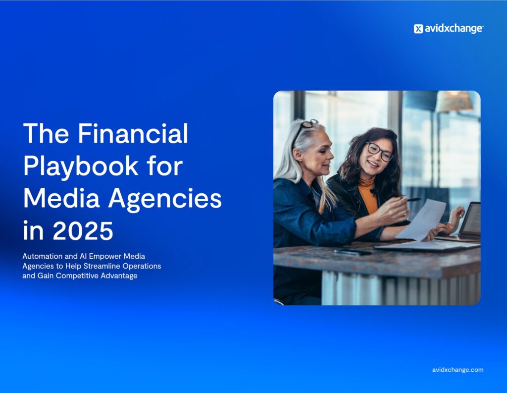 The cover of an eBook about the findings from a study of media agencies in 2025
