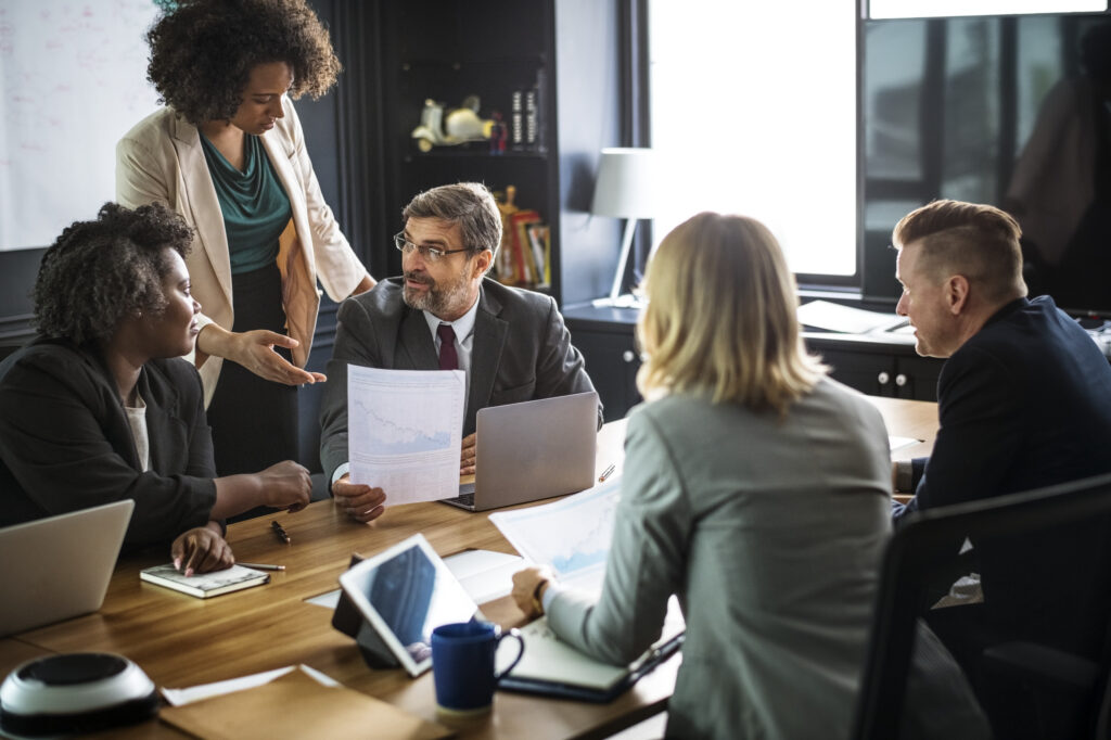 Business people meeting in a conference room