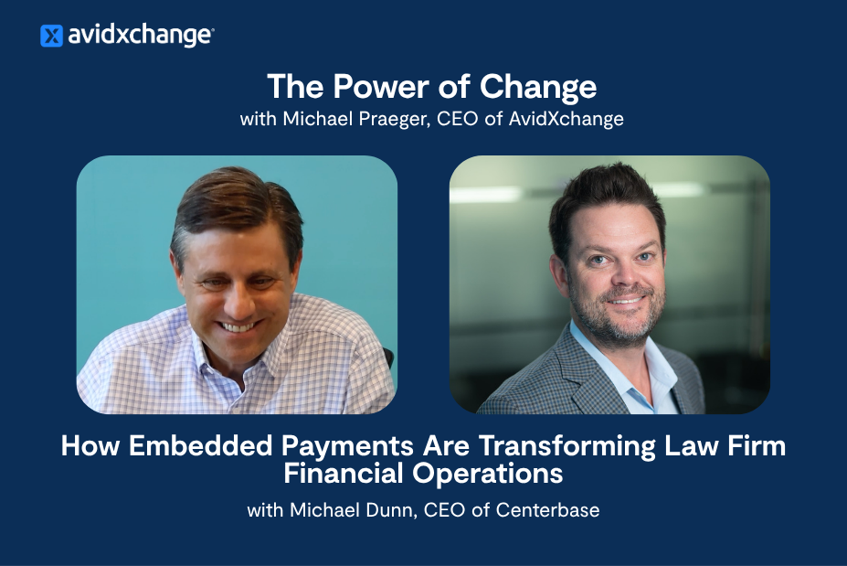 Image promoting The Power of Change podcast featuring guest Michael Dunn, CEO of Centerbase.