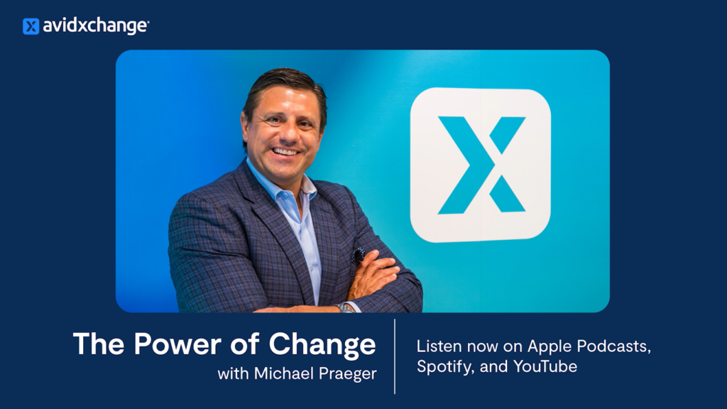 Promotional image for The Power of Change podcast featuring the host, Michael Praeger