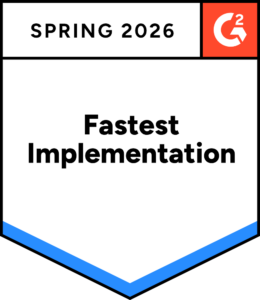 Spring 2026 G2 Badge for Fastest Implementation