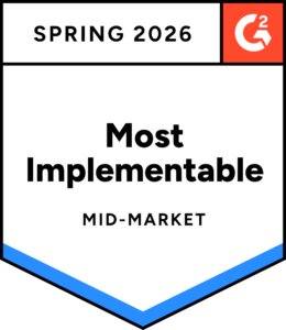 Spring 2026 G2 Badge for Most Implementable