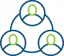 people in circle icon